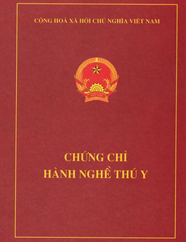 Chứng chỉ hành nghề thú y