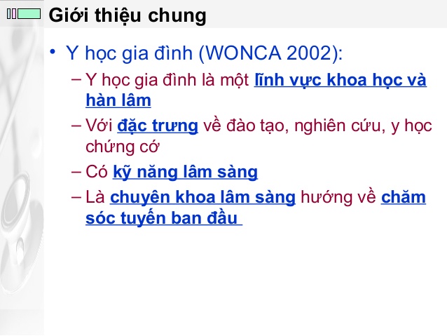 Chứng chỉ Định Hướng Chuyên Khoa Y Học Gia Đình