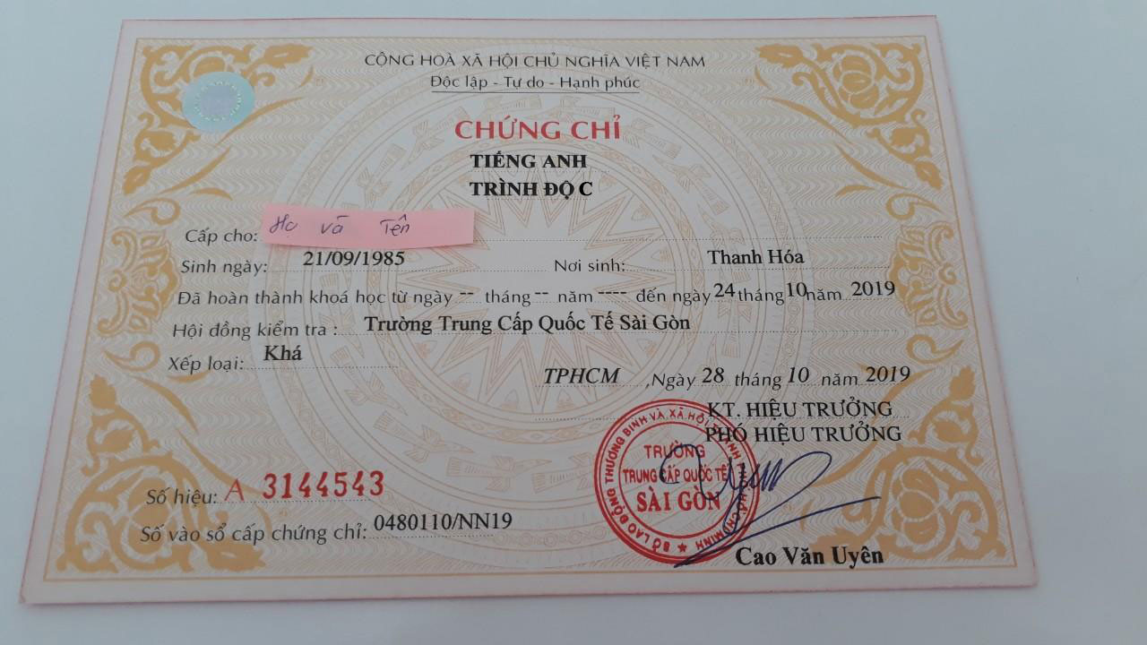 THÔNG TIN TUYỂN SINH CITC