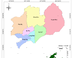 Hình ảnh về Map showing Ba Ria Vung Tau