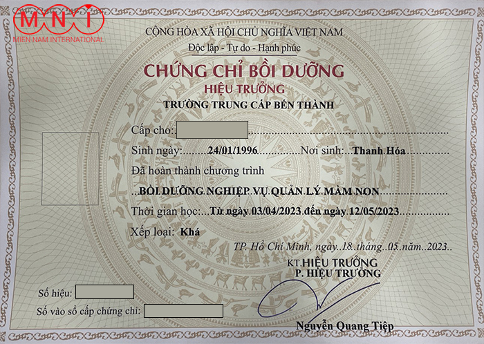 Đào tạo chứng chỉ quản lý trường mầm non tại TP.HCM online