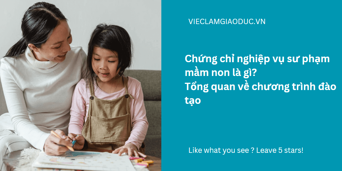 Chứng chỉ nghiệp vụ sư phạm mầm non là gì? Tổng quan về chương trình đào tạo