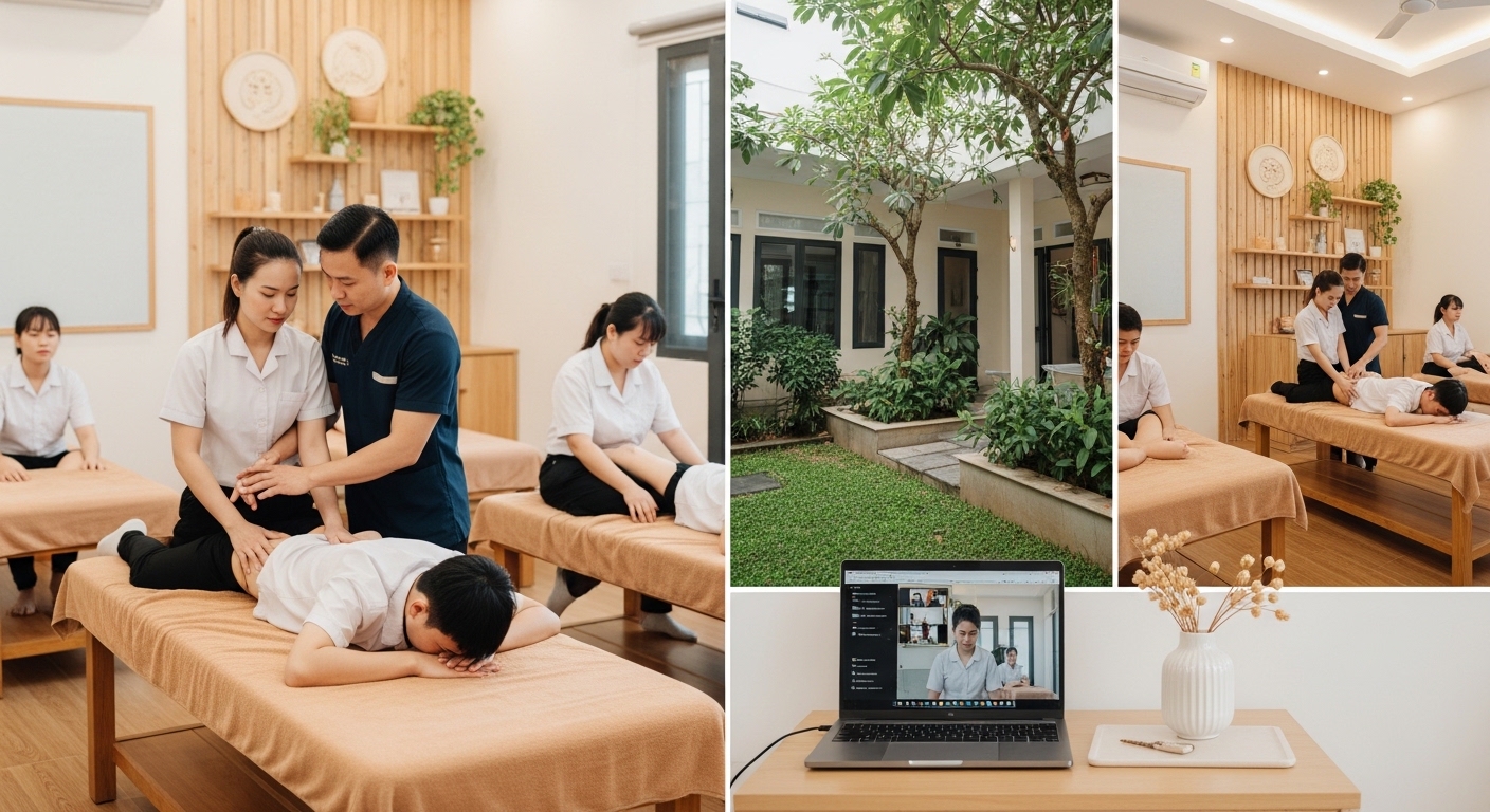 Top địa chỉ và Học phí học Chứng chỉ Xoa bóp bấm huyệt từ xa tại Bình Định Top địa chỉ và Học phí học Chứng chỉ Xoa bóp bấm huyệt từ xa tại Bình Định