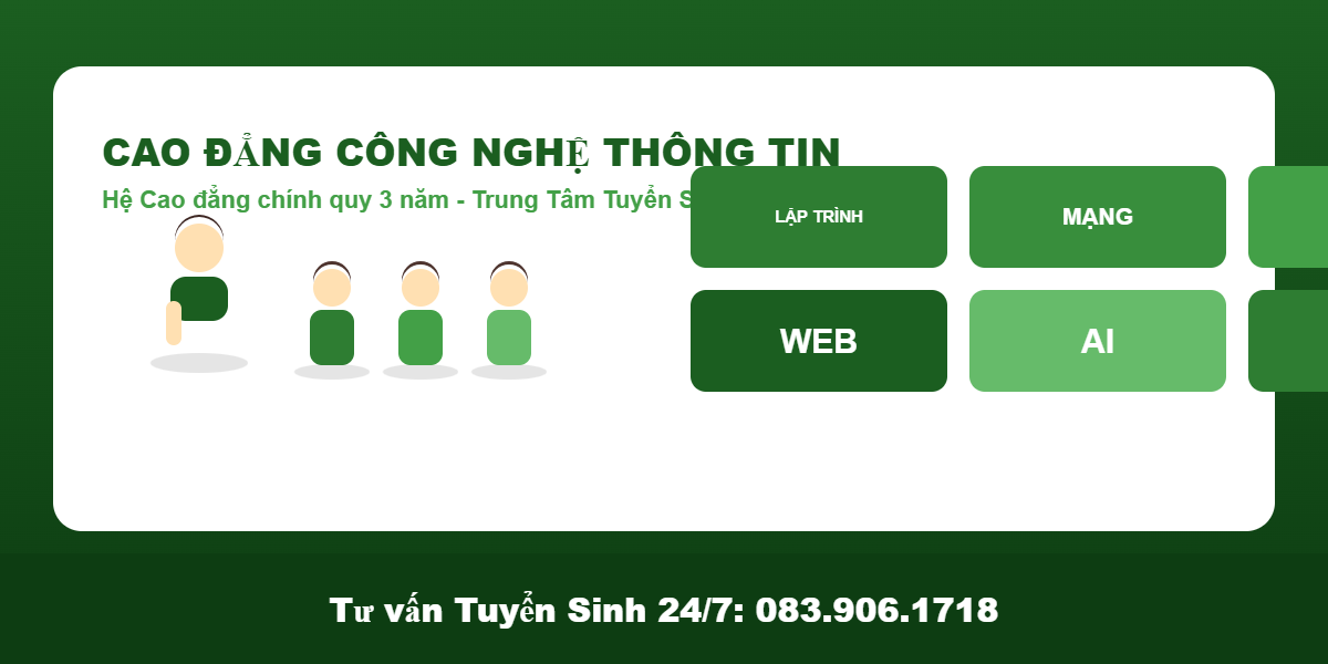 Cao đẳng Công nghệ thông tin tuyển sinh