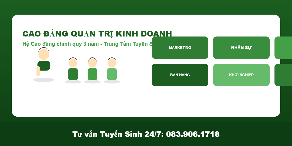 Cao đẳng Quản trị kinh doanh tuyển sinh