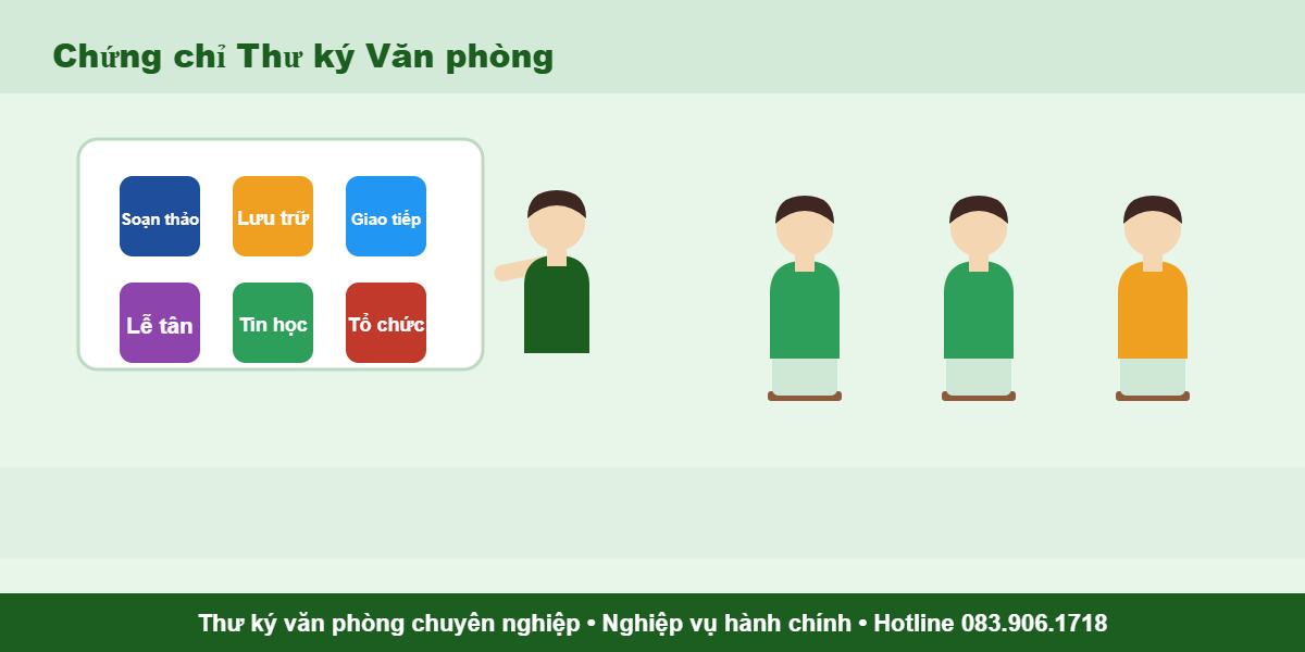 Chứng chỉ Thư ký Văn phòng - đào tạo nghiệp vụ hành chính văn phòng
