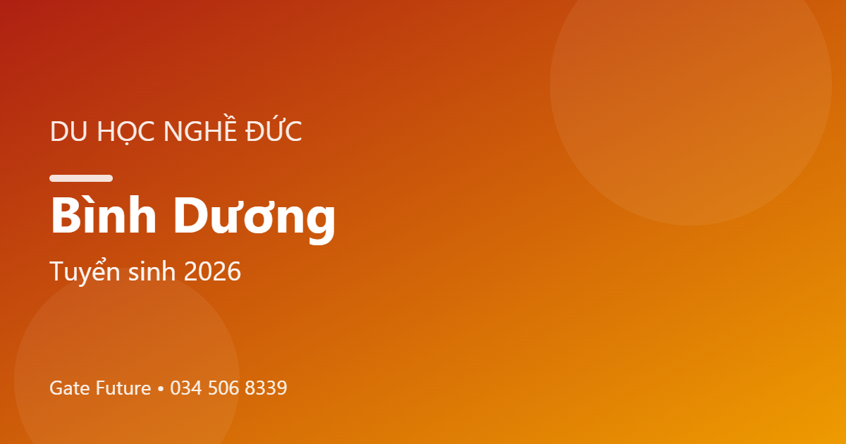 Du học nghề Đức (Ausbildung) tại Bình Dương