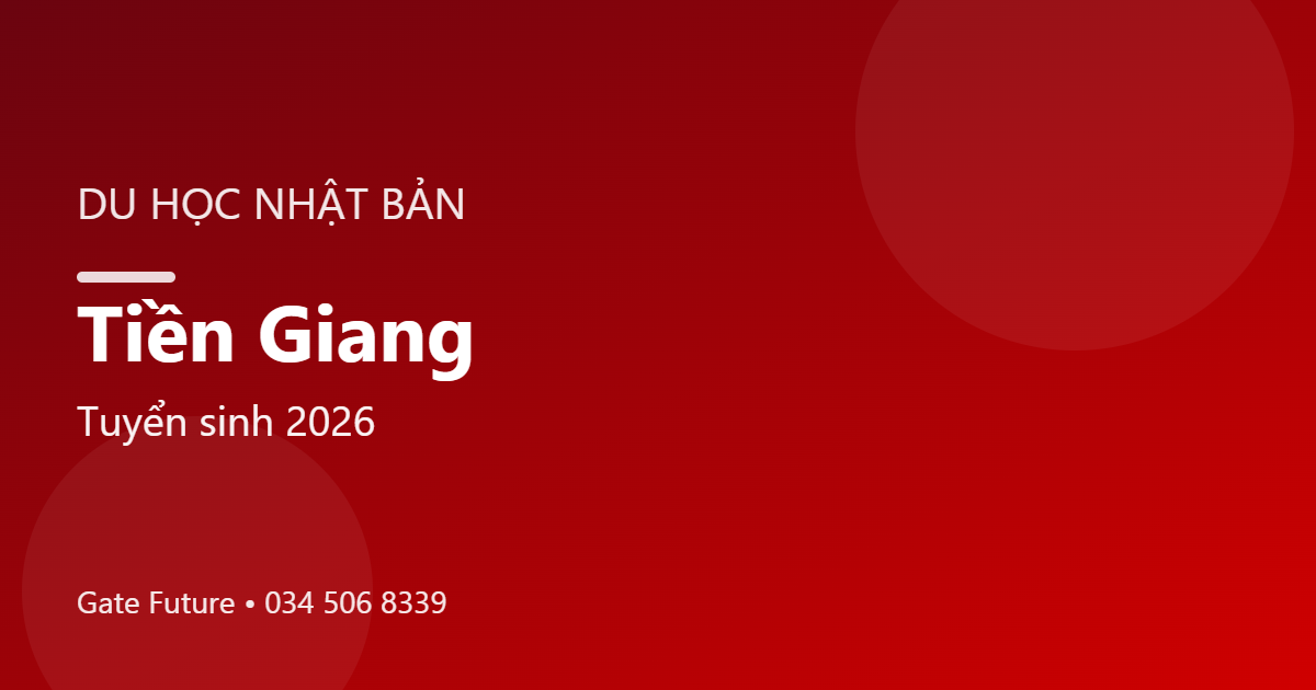 Du học Nhật Bản tại Tiền Giang