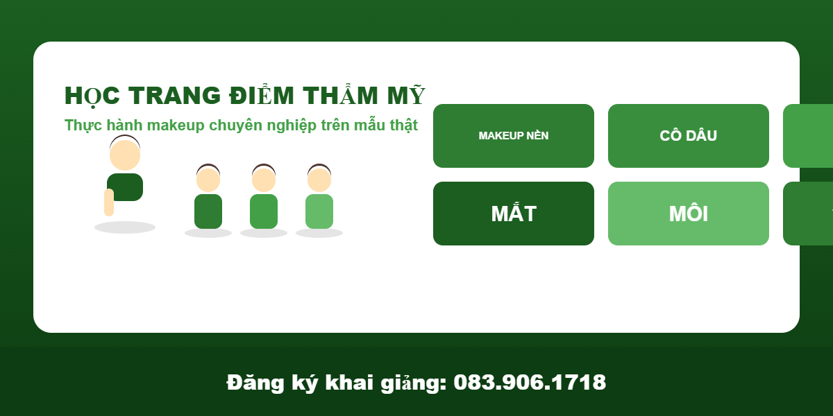 Chứng chỉ Trang điểm thẩm mỹ tại Bình Phước - học thực hành nghề