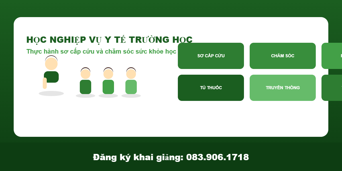 Chứng chỉ Y tế trường học tại Lâm Đồng - học thực hành nghề