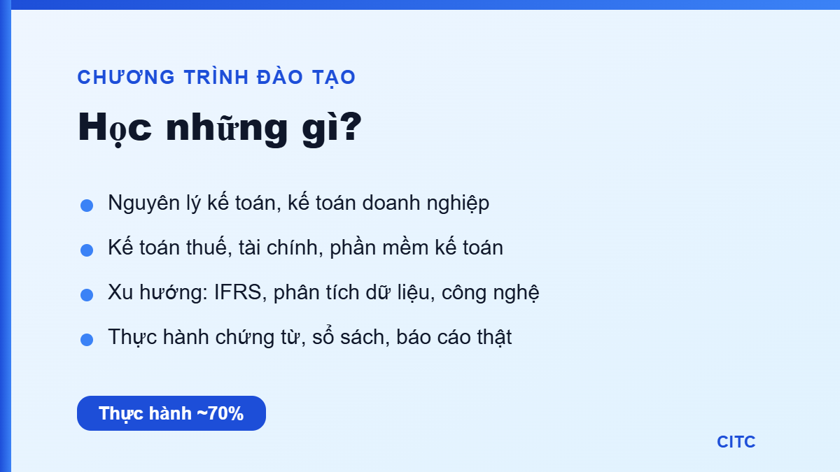 Cao đẳng Kế toán tại Hậu Giang