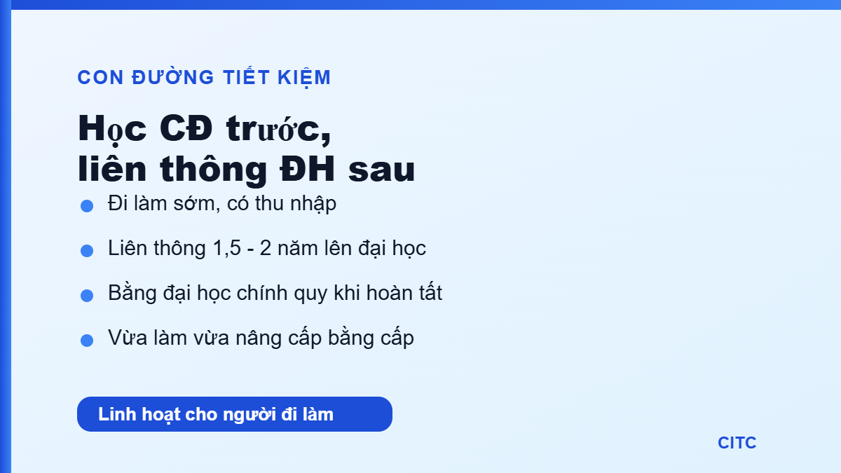 Liên thông cao đẳng lên đại học kế toán: thời gian, điều kiện, lộ trình