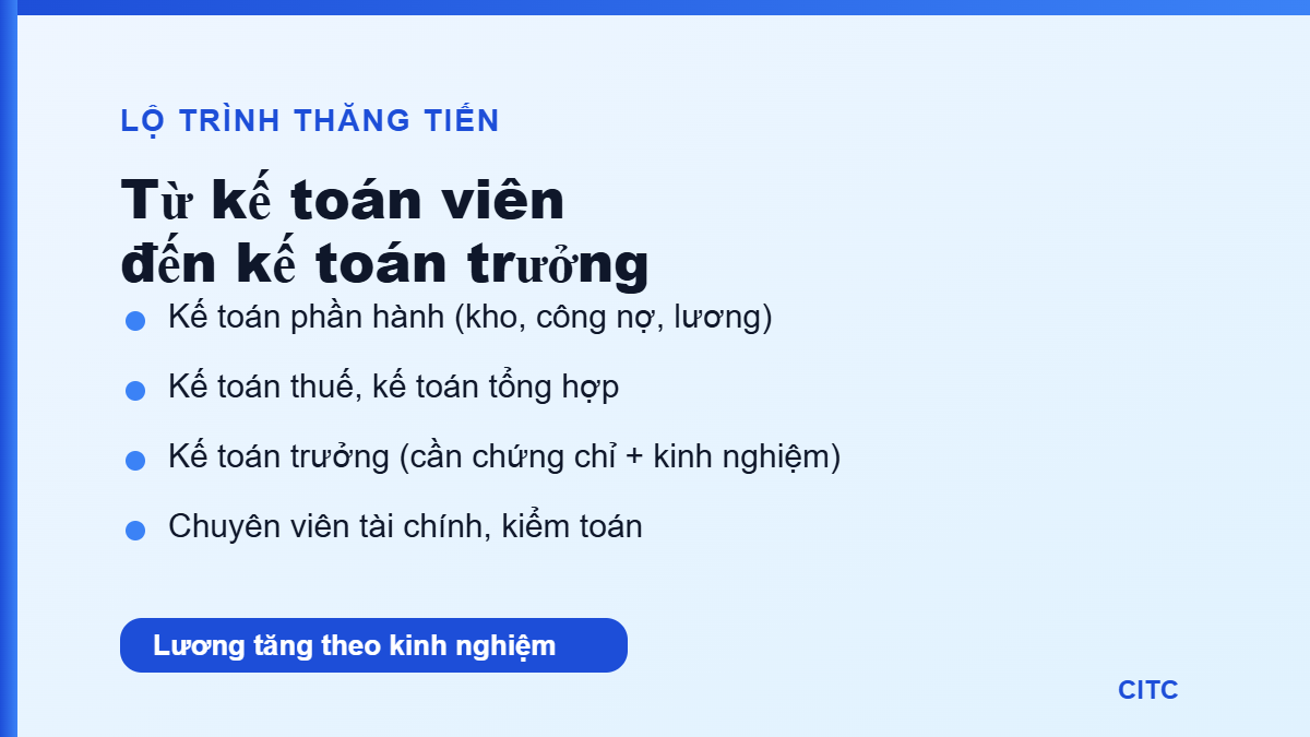 Học cao đẳng kế toán ra trường làm gì? Vị trí việc làm và lương