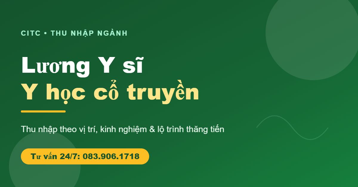 Lương Y sĩ Y học cổ truyền mới nhất theo vị trí và kinh nghiệm