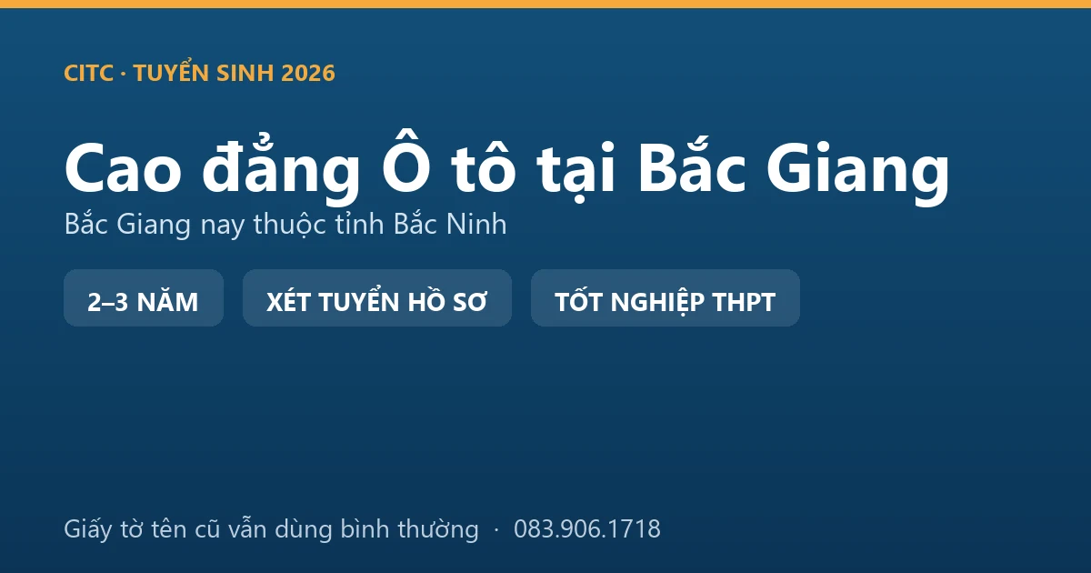 Học viên cao đẳng Công nghệ ô tô ở địa bàn Bắc Giang cũ thực hành chẩn đoán hệ thống điện trên xe