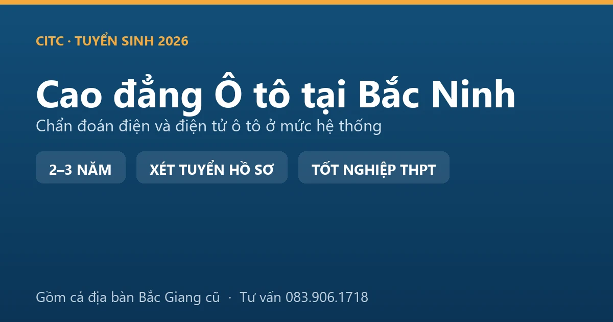Sinh viên cao đẳng Công nghệ ô tô tại Bắc Ninh đo kiểm hộp điều khiển điện tử trên xe