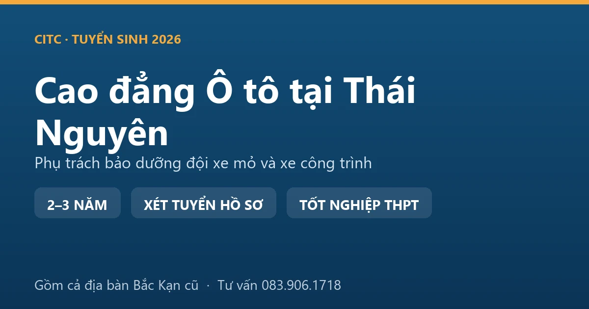 Sinh viên cao đẳng Công nghệ ô tô tại Thái Nguyên kiểm tra hệ thống phanh xe ben tại xưởng
