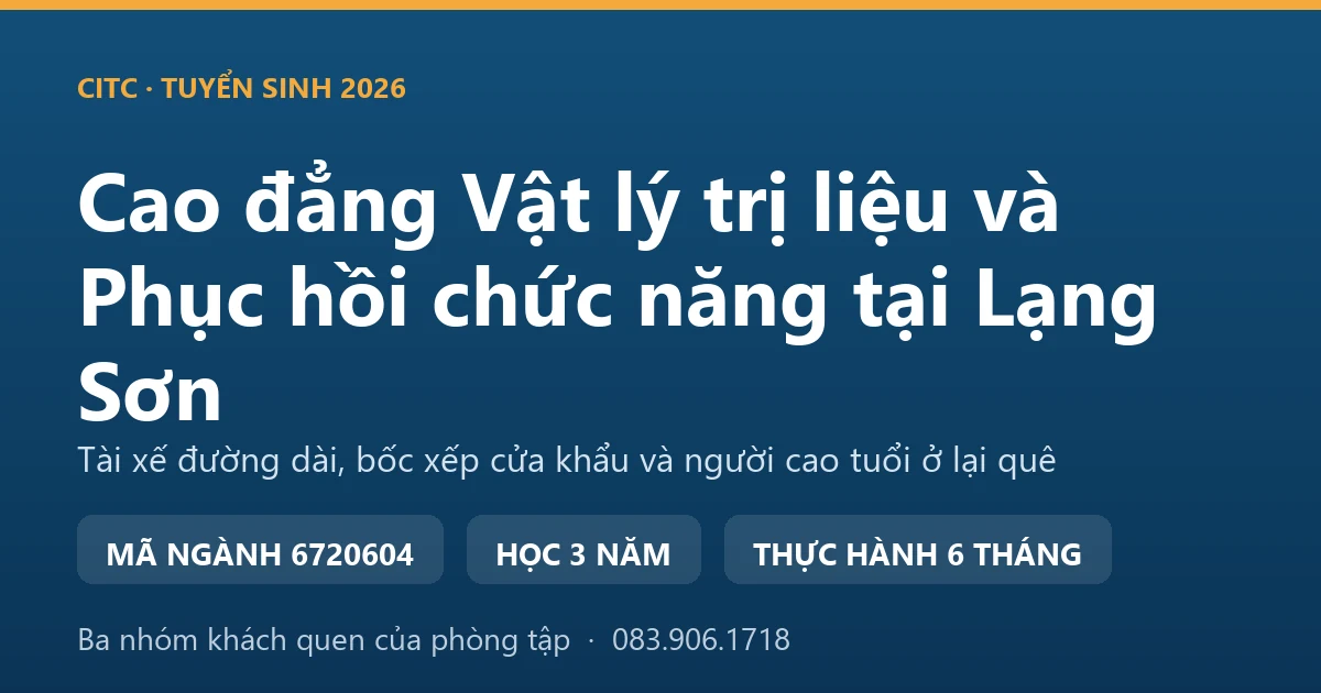 Kỹ thuật viên kiểm tra tầm vận động cột sống thắt lưng cho một tài xế đường dài tại phòng tập phục hồi chức năng ở Lạng Sơn