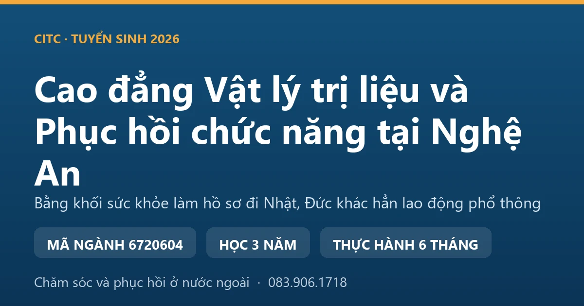 Học viên cao đẳng vật lý trị liệu thực hành kỹ thuật lượng giá tầm vận động khớp gối tại một cơ sở y tế ở Nghệ An