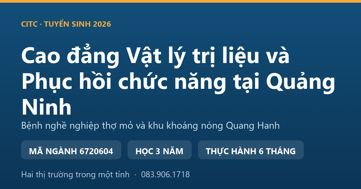 Kỹ thuật viên hướng dẫn công nhân ngành than tập phục hồi vận động cột sống tại một cơ sở y tế ở Quảng Ninh