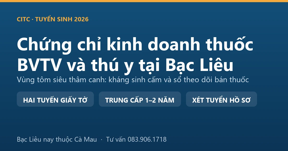 Cửa hàng vật tư nông nghiệp tại Bạc Liêu với quầy thuốc bảo vệ thực vật và quầy thuốc thú y đặt tách nhau