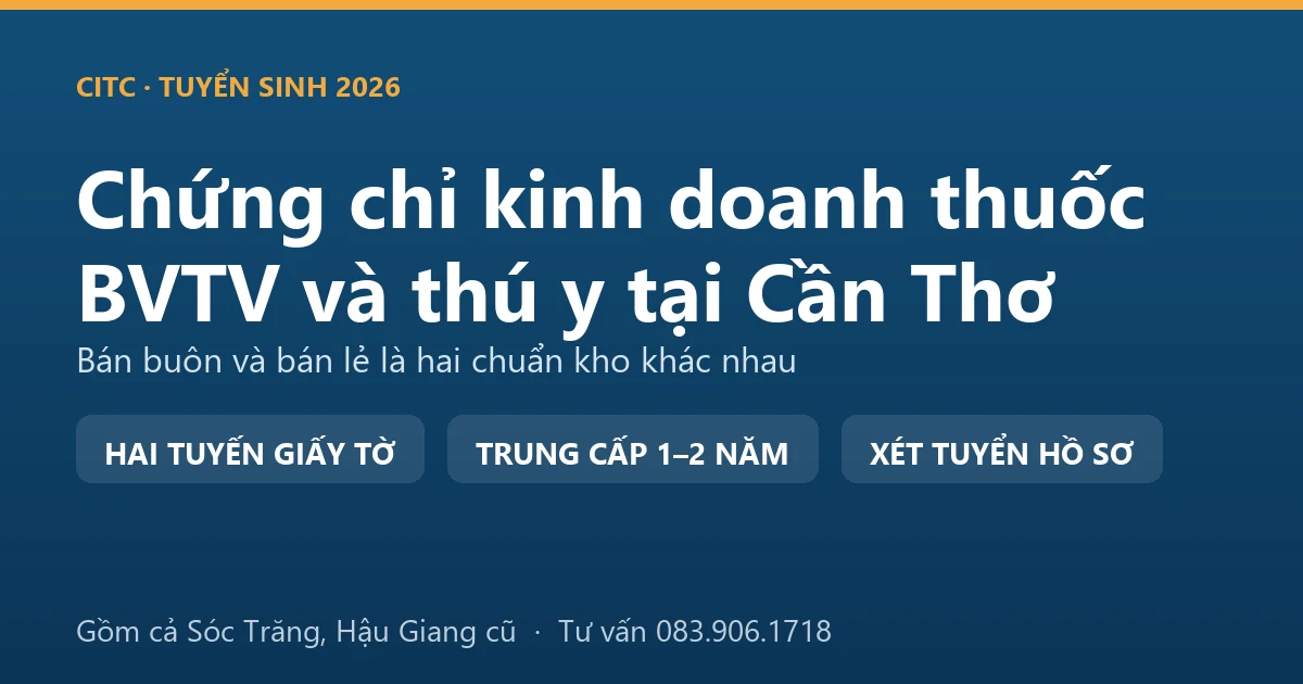 Cửa hàng vật tư nông nghiệp tại Cần Thơ với quầy thuốc bảo vệ thực vật và quầy thuốc thú y đặt tách nhau