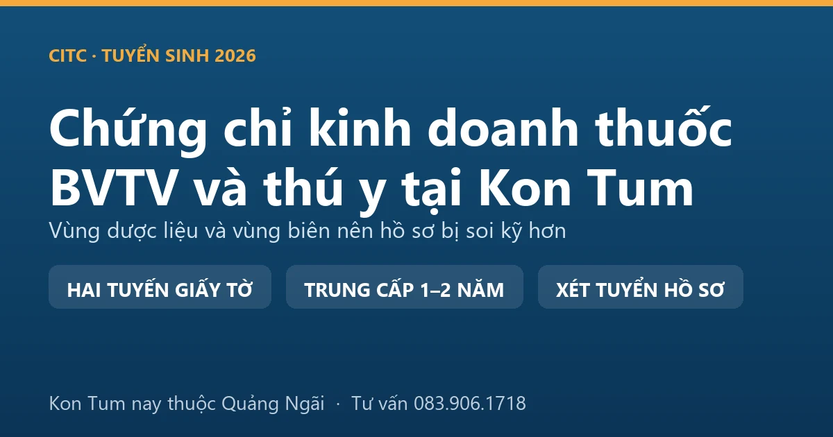Cửa hàng vật tư nông nghiệp tại Kon Tum với quầy thuốc bảo vệ thực vật và quầy thuốc thú y đặt tách nhau