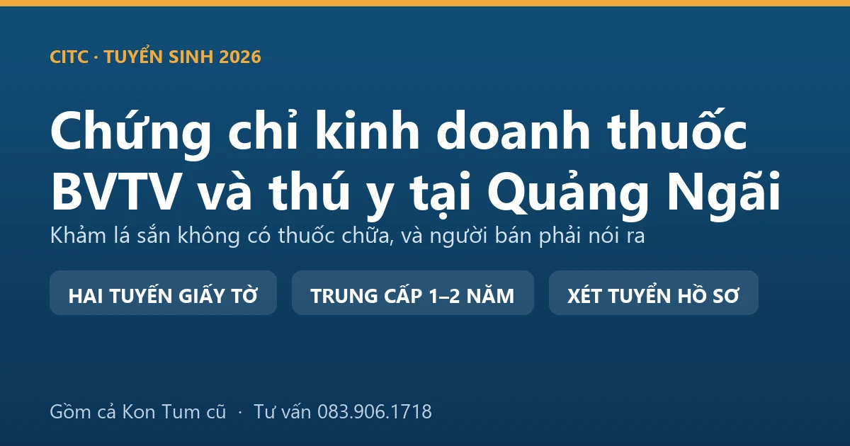 Cửa hàng vật tư nông nghiệp tại Quảng Ngãi với quầy thuốc bảo vệ thực vật và quầy thuốc thú y đặt tách nhau