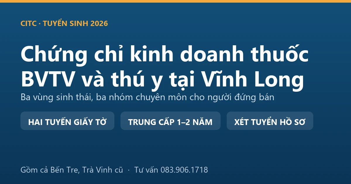 Cửa hàng vật tư nông nghiệp tại Vĩnh Long với quầy thuốc bảo vệ thực vật và quầy thuốc thú y đặt tách nhau