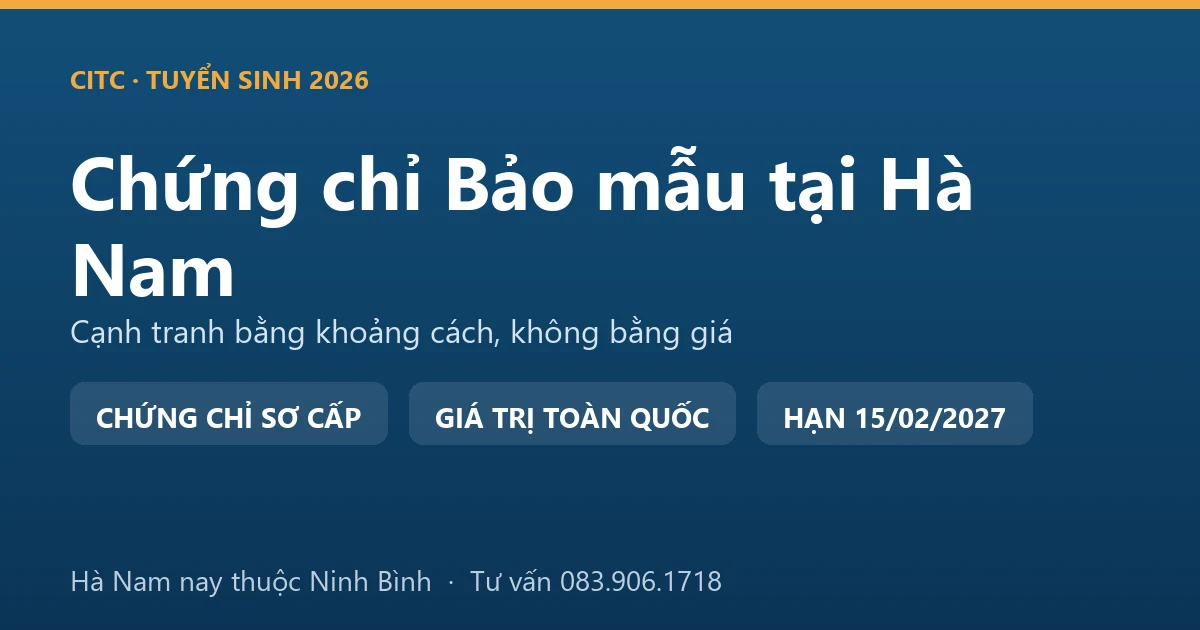 Lớp học chứng chỉ bảo mẫu cho người tại Hà Nam, học viên thực hành chăm sóc trẻ trong cơ sở giáo dục mầm non