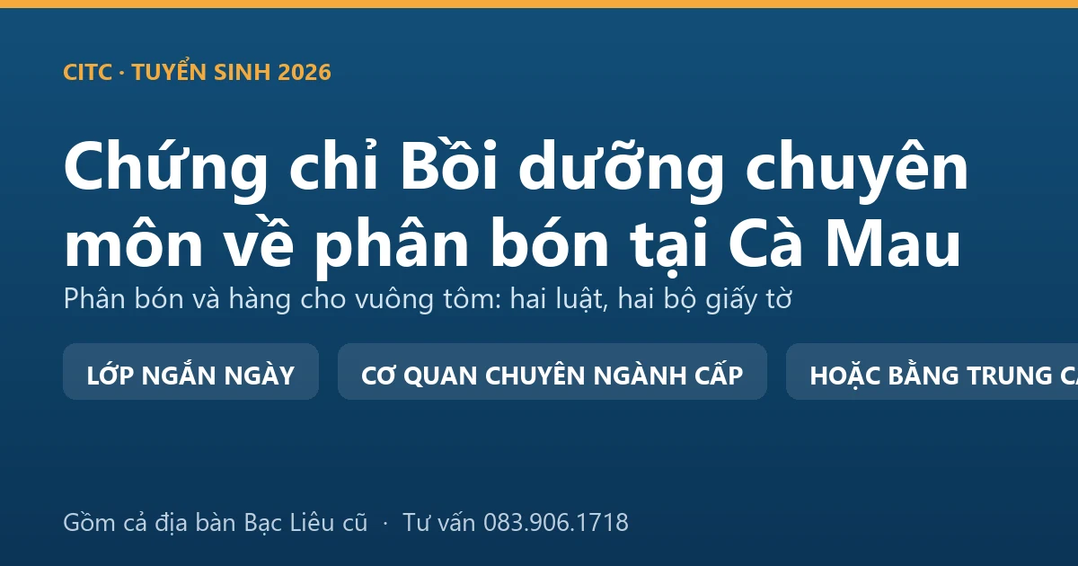 Chủ cửa hàng vật tư tại Cà Mau xếp riêng kệ phân bón và kệ sản phẩm dùng cho nuôi trồng thủy sản