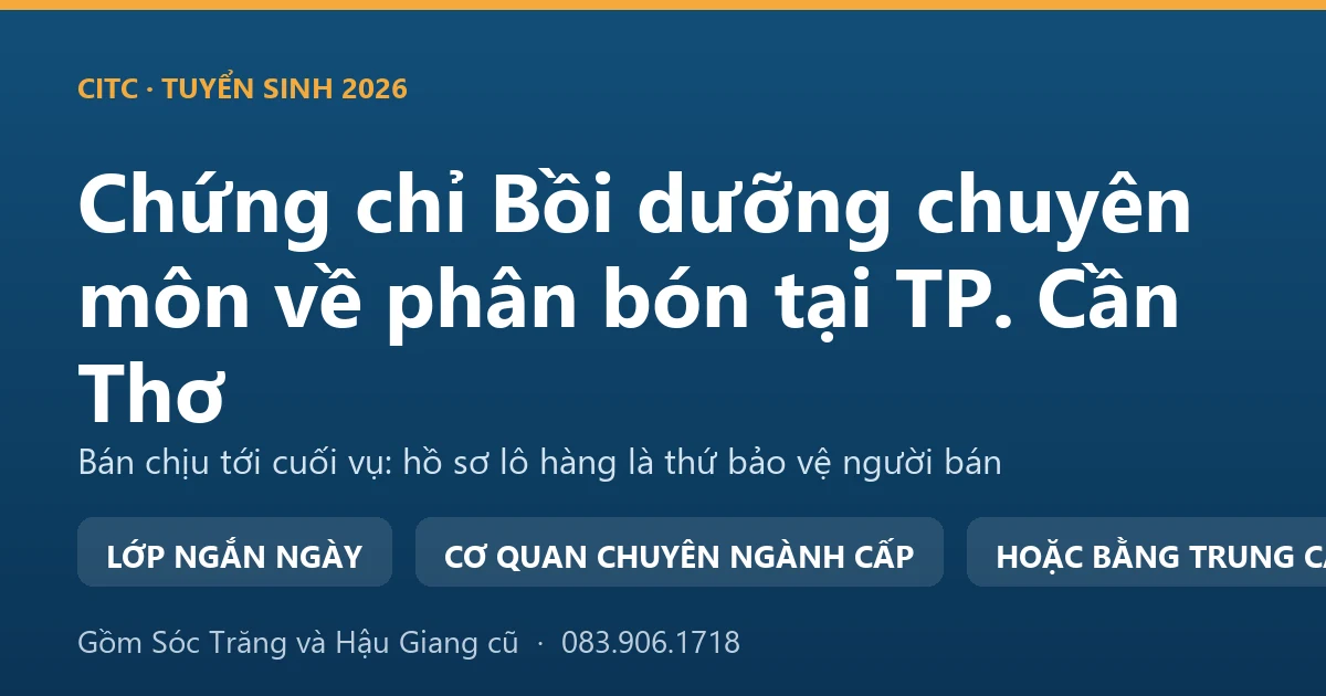 Chủ đại lý phân bón tại Cần Thơ đối chiếu sổ ghi nợ đầu vụ với phiếu xuất kho từng lô hàng