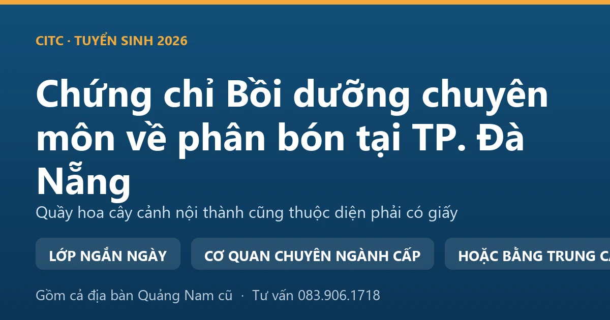 Chủ cửa hàng cây cảnh tại Đà Nẵng sắp xếp khu bày bán phân bón tách riêng khỏi khu hàng khác