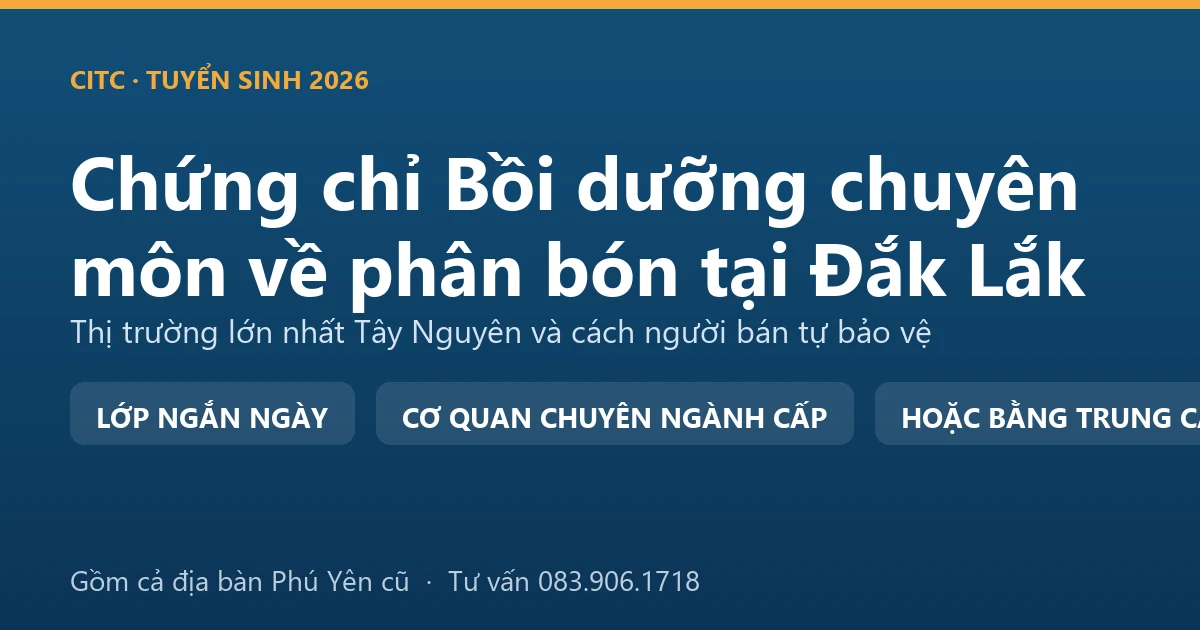 Chủ đại lý phân bón tại Đắk Lắk kiểm tra chứng từ nhập hàng và nhãn bao trước mùa bón cà phê