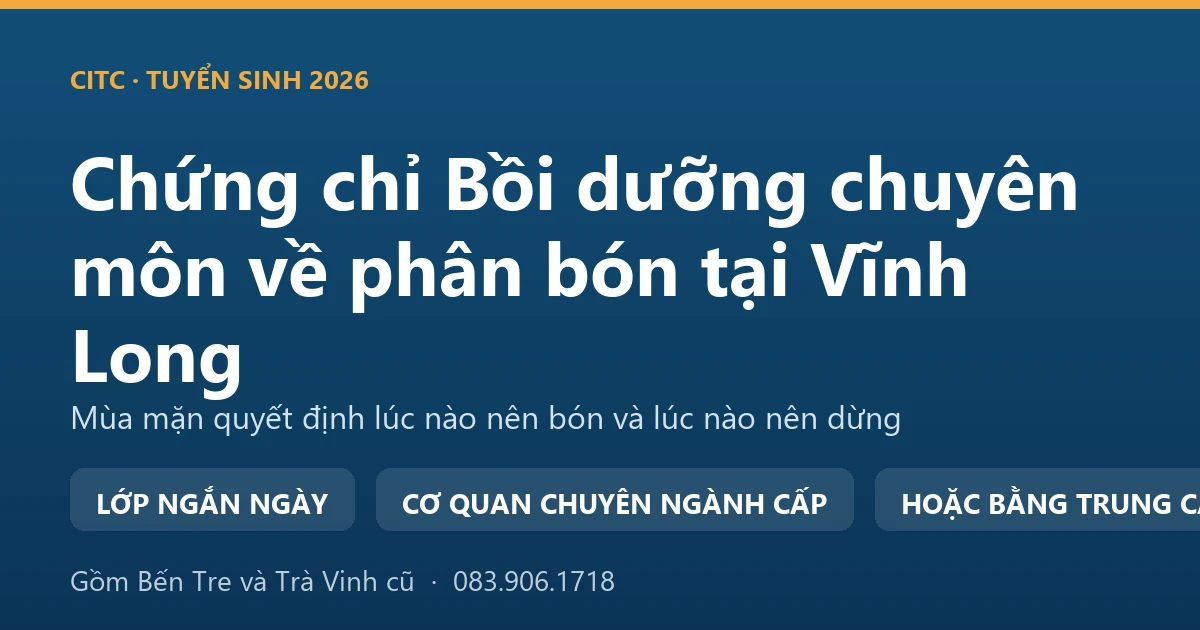 Chủ cửa hàng vật tư nông nghiệp tại Vĩnh Long tư vấn phân bón cho nhà vườn trong mùa nước mặn