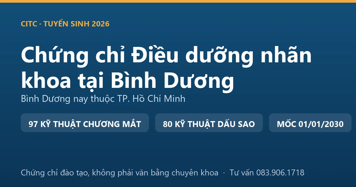 Bảng đối chiếu ba nhóm ký hiệu trong Chương VII Phụ lục số XII cho điều dưỡng làm việc gắn với mắt tại Bình Dương
