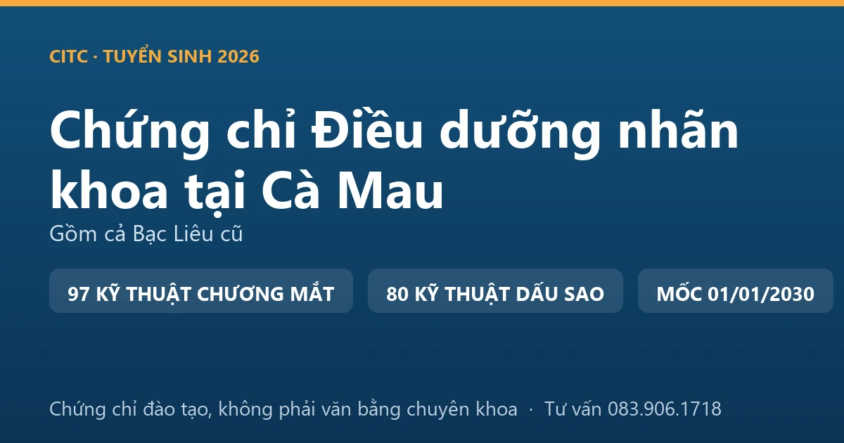 Bảng đối chiếu ba nhóm ký hiệu trong Chương VII Phụ lục số XII cho điều dưỡng làm việc gắn với mắt tại Cà Mau
