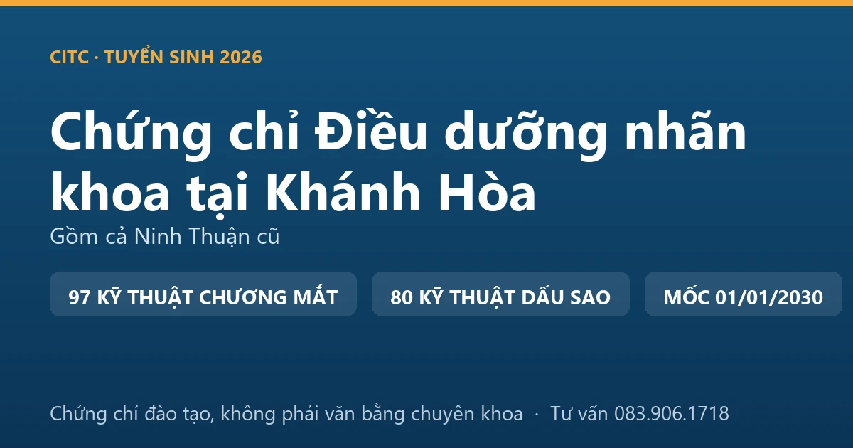 Bảng đối chiếu ba nhóm ký hiệu trong Chương VII Phụ lục số XII cho điều dưỡng làm việc gắn với mắt tại Khánh Hòa