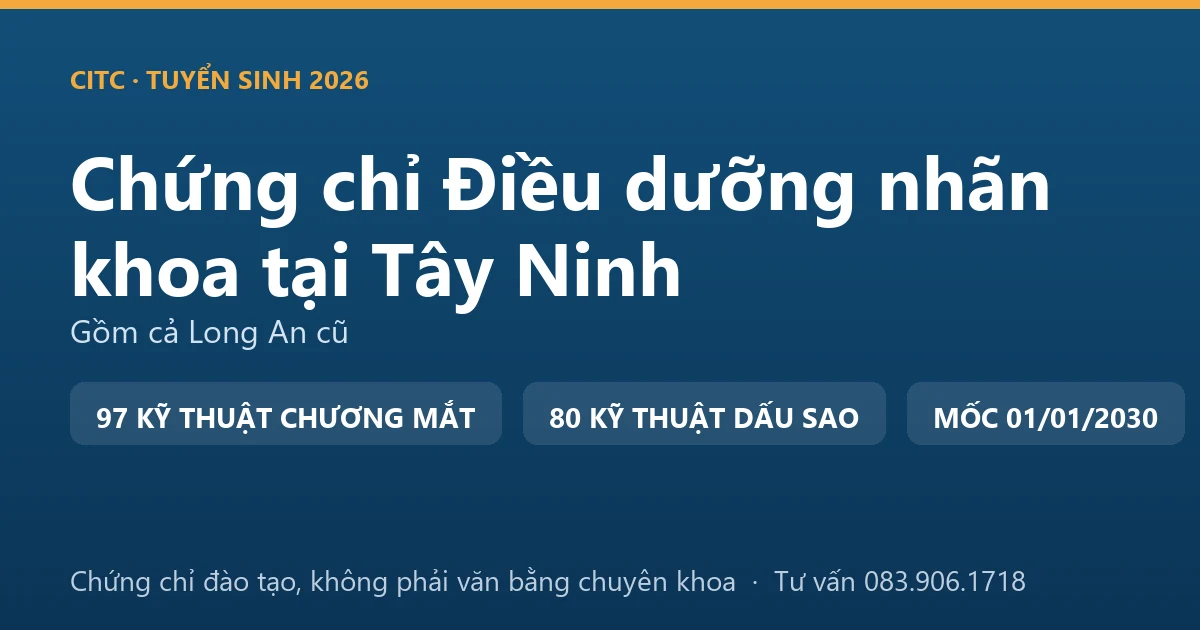 Bảng đối chiếu ba nhóm ký hiệu trong Chương VII Phụ lục số XII cho điều dưỡng làm việc gắn với mắt tại Tây Ninh