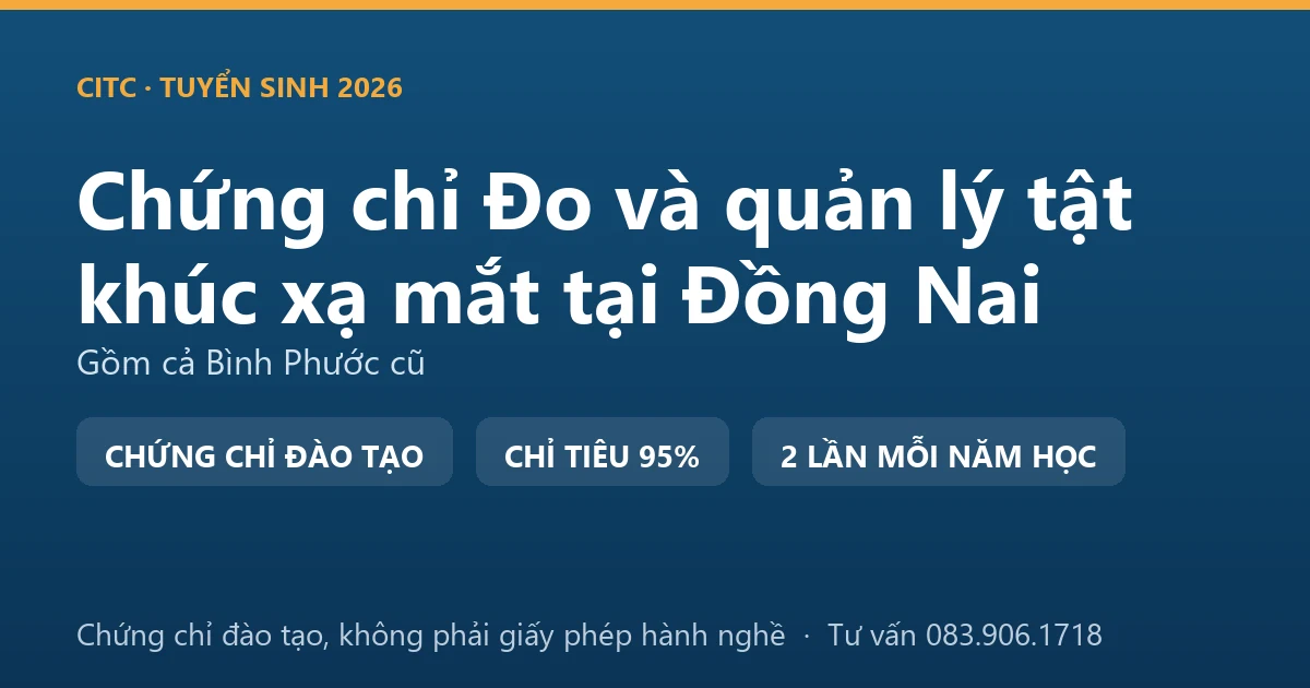 Bảng đối chiếu việc sàng lọc thị lực ngoài cơ sở khám bệnh, chữa bệnh với việc đo, kiểm tra tật khúc xạ tại cơ sở kính thuốc ở Đồng Nai