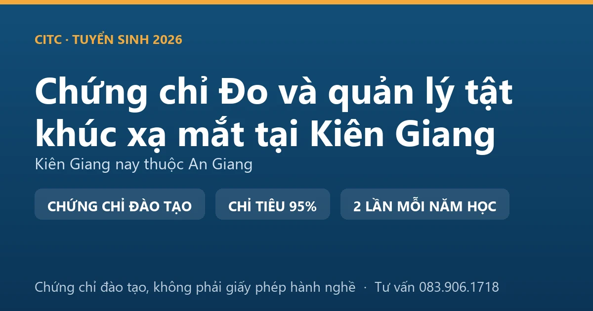 Bảng đối chiếu việc sàng lọc thị lực ngoài cơ sở khám bệnh, chữa bệnh với việc đo, kiểm tra tật khúc xạ tại cơ sở kính thuốc ở Kiên Giang