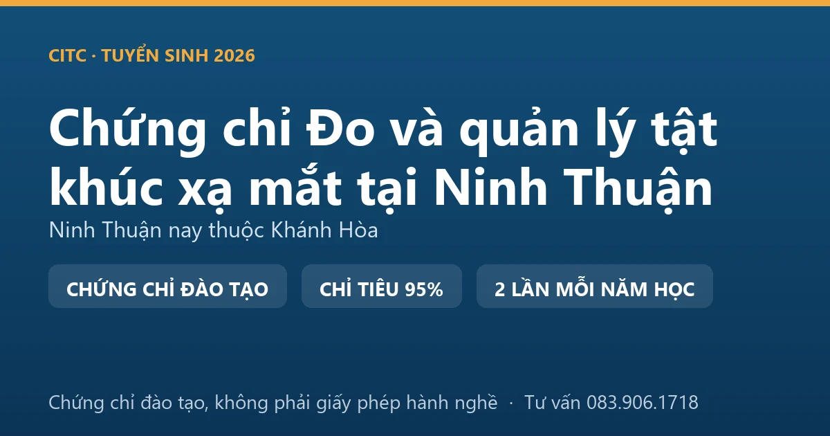 Bảng đối chiếu việc sàng lọc thị lực ngoài cơ sở khám bệnh, chữa bệnh với việc đo, kiểm tra tật khúc xạ tại cơ sở kính thuốc ở Ninh Thuận