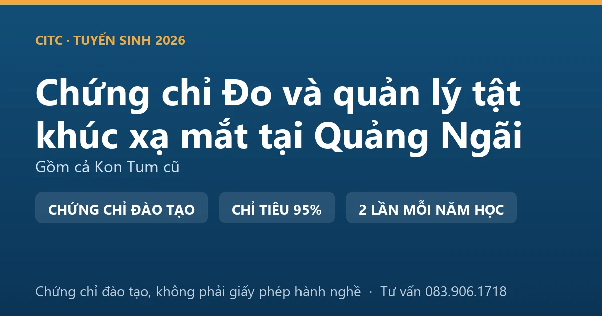 Bảng đối chiếu việc sàng lọc thị lực ngoài cơ sở khám bệnh, chữa bệnh với việc đo, kiểm tra tật khúc xạ tại cơ sở kính thuốc ở Quảng Ngãi