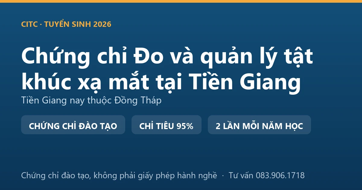 Bảng đối chiếu việc sàng lọc thị lực ngoài cơ sở khám bệnh, chữa bệnh với việc đo, kiểm tra tật khúc xạ tại cơ sở kính thuốc ở Tiền Giang