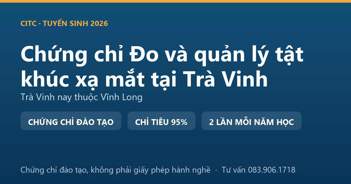 Bảng đối chiếu việc sàng lọc thị lực ngoài cơ sở khám bệnh, chữa bệnh với việc đo, kiểm tra tật khúc xạ tại cơ sở kính thuốc ở Trà Vinh