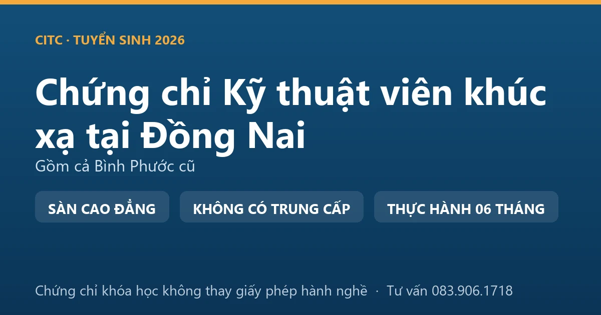 Bảng đối chiếu chứng chỉ khóa đào tạo khúc xạ với giấy phép hành nghề chức danh kỹ thuật y phạm vi khúc xạ nhãn khoa tại Đồng Nai