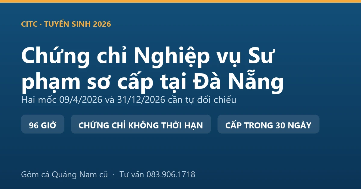 Lớp bồi dưỡng nghiệp vụ sư phạm dạy trình độ sơ cấp tại Đà Nẵng với người dạy nghề đang hướng dẫn thực hành
