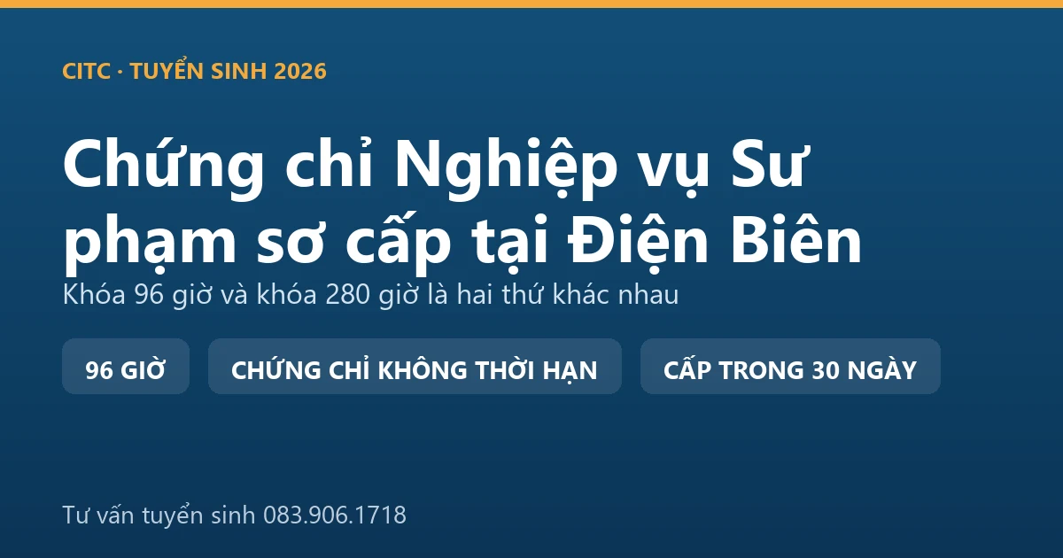 Lớp bồi dưỡng nghiệp vụ sư phạm dạy trình độ sơ cấp tại Điện Biên với người dạy nghề đang hướng dẫn thực hành