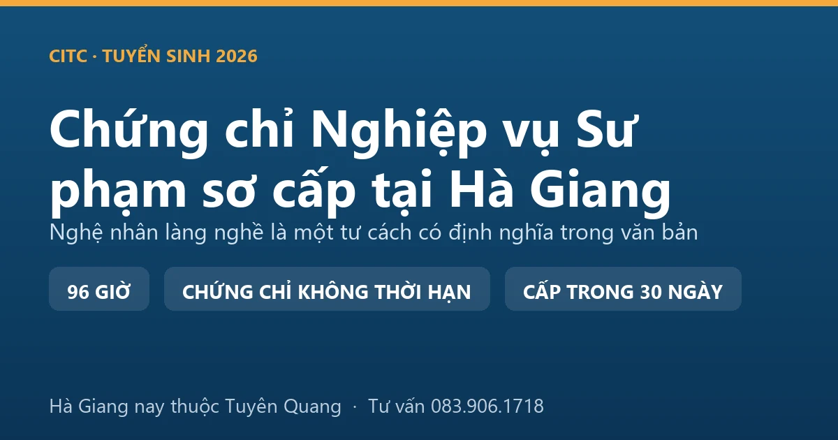 Lớp bồi dưỡng nghiệp vụ sư phạm dạy trình độ sơ cấp tại Hà Giang với người dạy nghề đang hướng dẫn thực hành