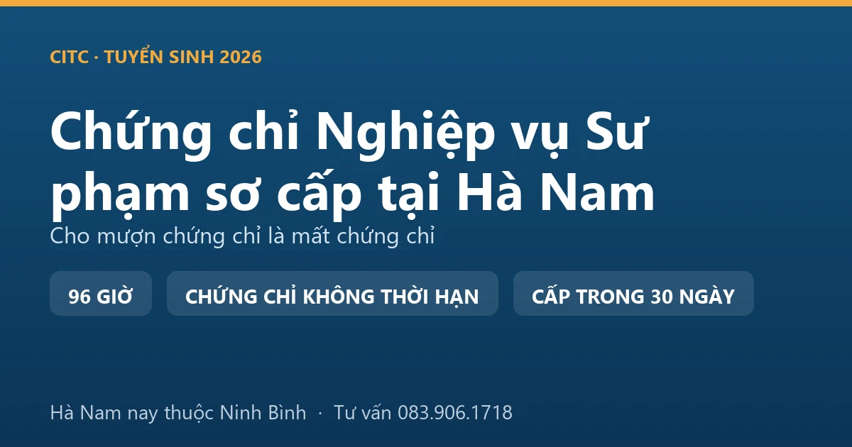 Lớp bồi dưỡng nghiệp vụ sư phạm dạy trình độ sơ cấp tại Hà Nam với người dạy nghề đang hướng dẫn thực hành